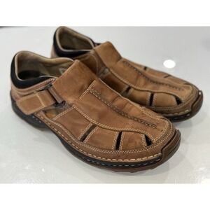 Timberland Altamont Fisherman Brown Leather Sandal Mens 10.5 Smart Comfort 79092